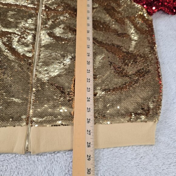 San Francisco 49ers 4XL Women’s Official NFL Two-Tone Team  Sequin Jacket New - Picture 7 of 11